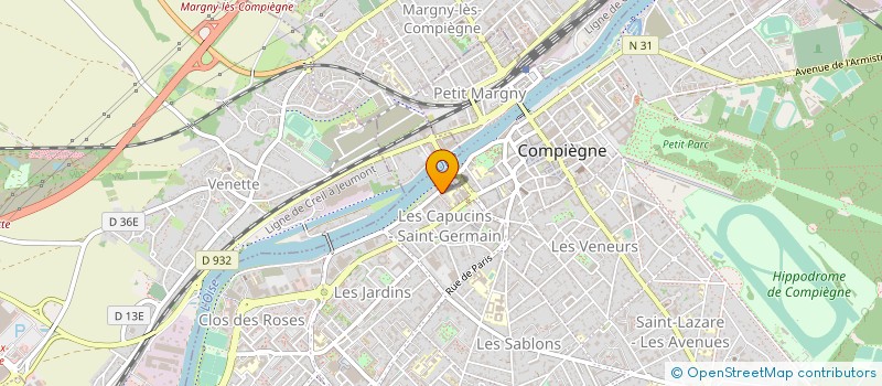 localisation de l'entreprise MADAME LAURENCE CARRIERE  COMPIEGNE