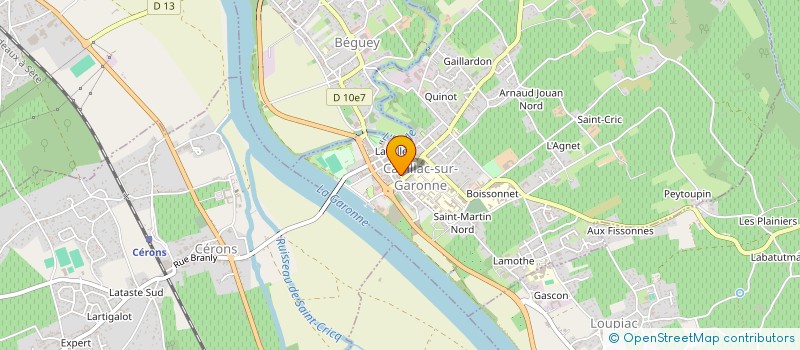 localisation de l'entreprise MADAME LAURENCE CASIER  CADILLAC-SUR-GARONNE