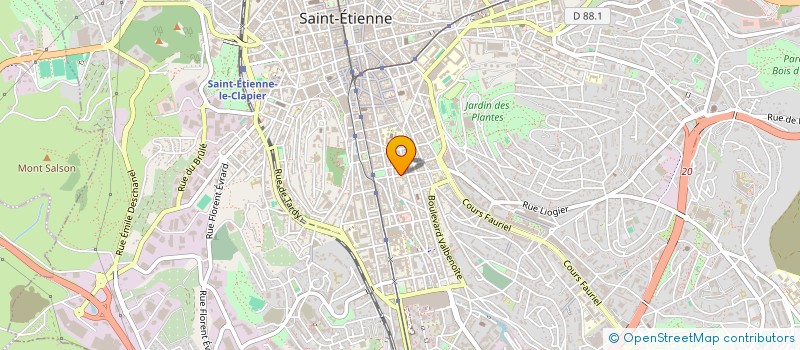 localisation de l'entreprise MADAME LAURENCE CATINON  SAINT-ETIENNE