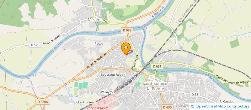 localisation de l'entreprise MADAME LAURENCE CAVERIVIERE à SAINT-SULPICE-LA-POINTE