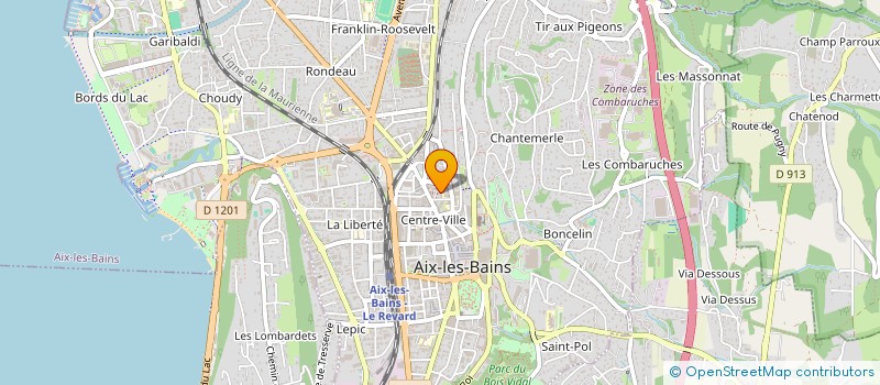 localisation de l'entreprise MADAME LAURENCE CESAR à AIX-LES-BAINS