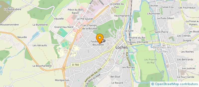 localisation de l'entreprise MADAME LAURENCE CHABARD à LOCHES