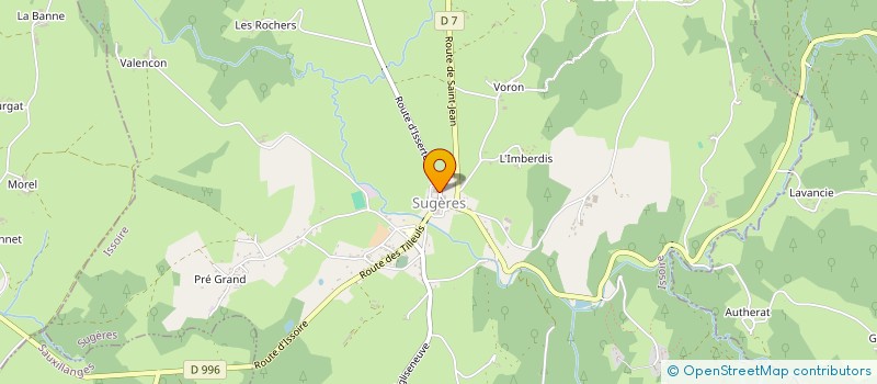 localisation de l'entreprise MADAME LAURENCE CHADUC  SAUXILLANGES