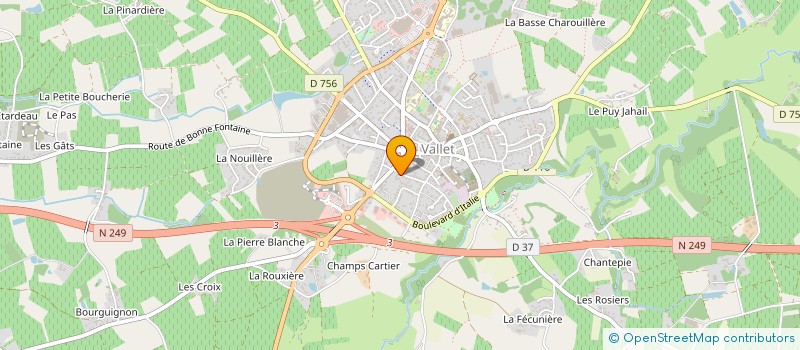 localisation de l'entreprise MADAME LAURENCE CHAILLET à VALLET