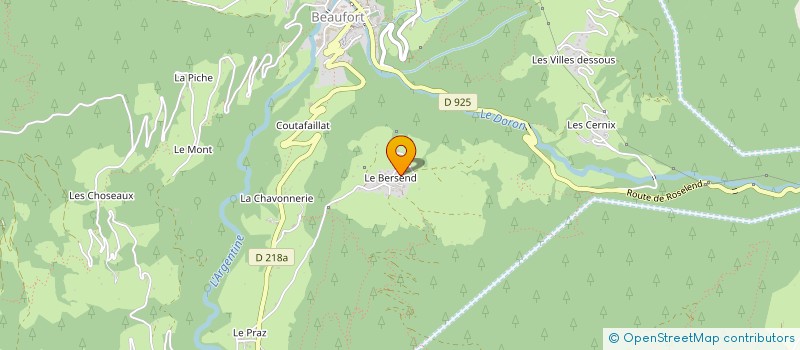 localisation de l'entreprise MADAME LAURENCE CHAMBET-ROSSET  BEAUFORT