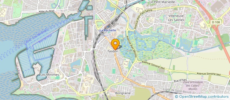 localisation de l'entreprise MADAME LAURENCE CHANCHORLE  LA ROCHELLE