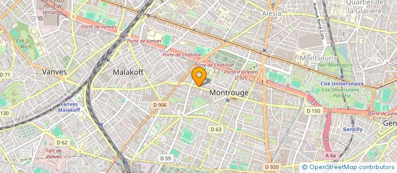 localisation de l'entreprise MADAME LAURENCE CHAPPAZ  MONTROUGE