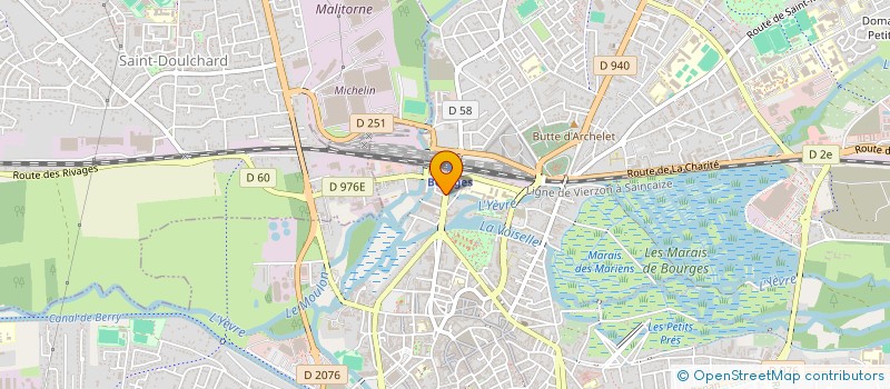 localisation de l'entreprise MADAME LAURENCE CHARTIER  BOURGES