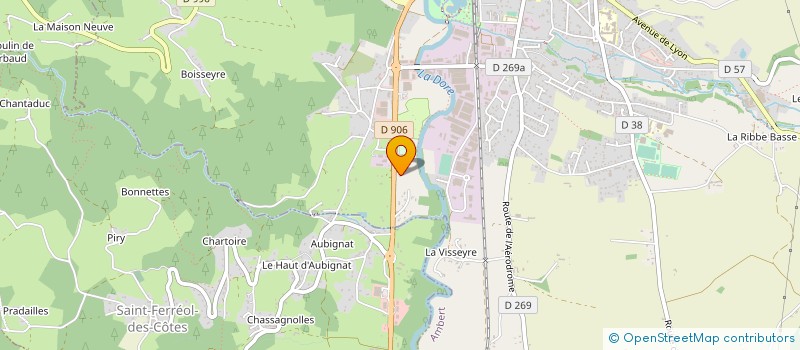 localisation de l'entreprise MADAME LAURENCE CHASSAGNOL à AMBERT