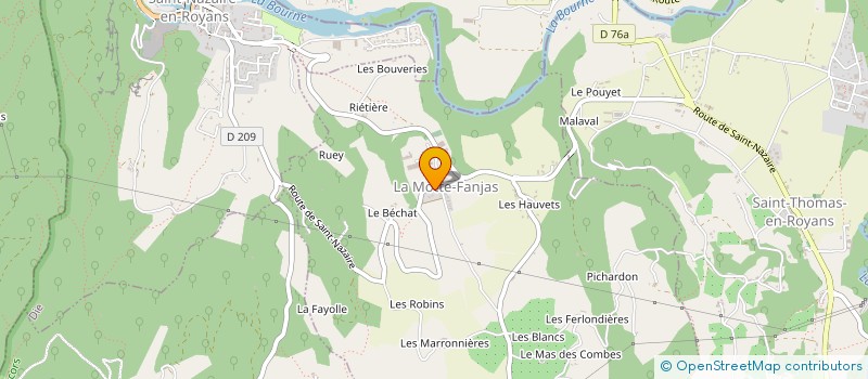 localisation de l'entreprise MADAME LAURENCE CHASSE  LA MOTTE-FANJAS