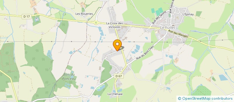 localisation de l'entreprise MADAME LAURENCE CHATAIGNIER  BEAUPREAU-EN-MAUGES