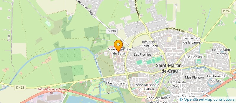 localisation de l'entreprise MADAME LAURENCE CHAULET à SAINT-MARTIN-DE-CRAU