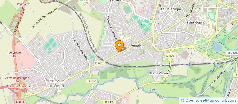 localisation de l'entreprise MADAME LAURENCE CHAUX à CAEN