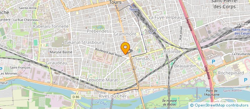 localisation de l'entreprise MADAME LAURENCE CHEVILLAT  TOURS