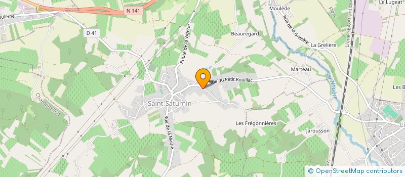 localisation de l'entreprise MADAME LAURENCE CHIRON à SAINT-SATURNIN