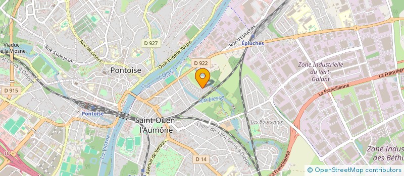 localisation de l'entreprise MADAME LAURENCE CHOQUER  SAINT-OUEN-L'AUMONE