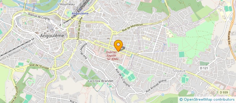 localisation de l'entreprise MADAME LAURENCE CIBERT à ANGOULEME