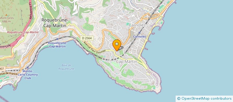 localisation de l'entreprise MADAME LAURENCE COLAS à ROQUEBRUNE-CAP-MARTIN