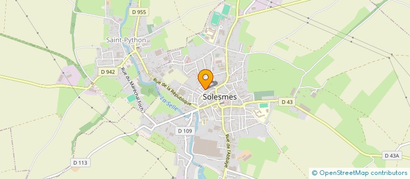 localisation de l'entreprise MADAME LAURENCE COLPIN  SOLESMES