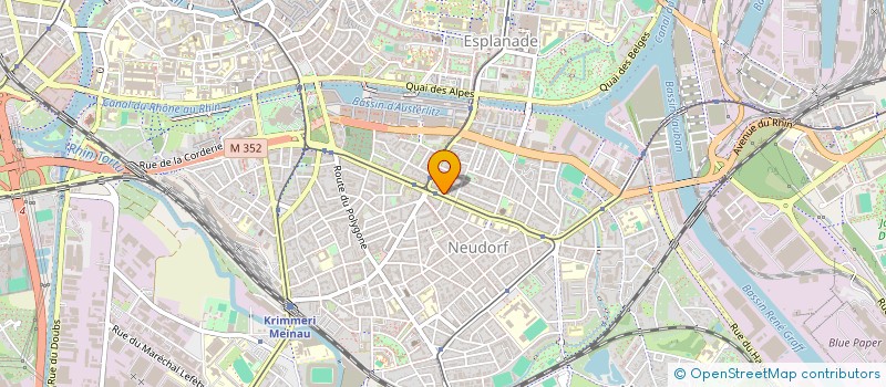 localisation de l'entreprise MADAME LAURENCE COMAU à STRASBOURG