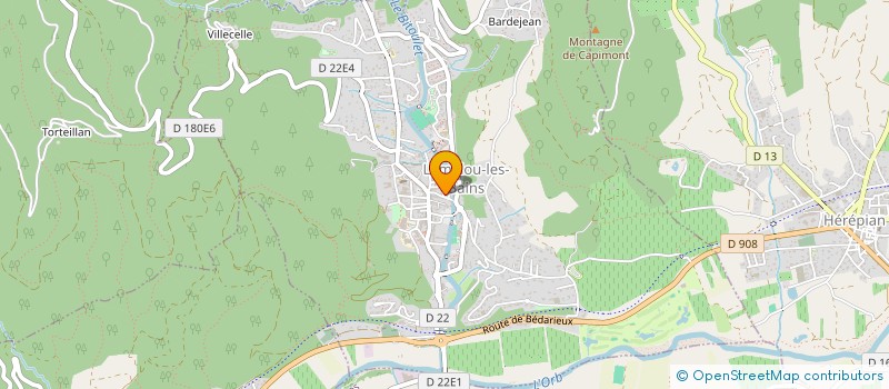 localisation de l'entreprise MADAME LAURENCE COMBES  LAMALOU-LES-BAINS