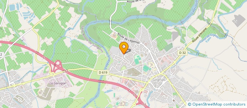 localisation de l'entreprise MADAME LAURENCE COMMEYRAS  CLAPIERS