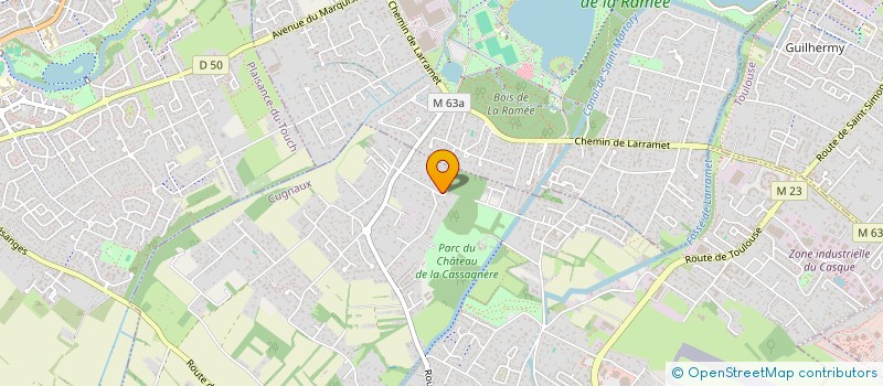 localisation de l'entreprise MADAME LAURENCE COMPAING  CUGNAUX