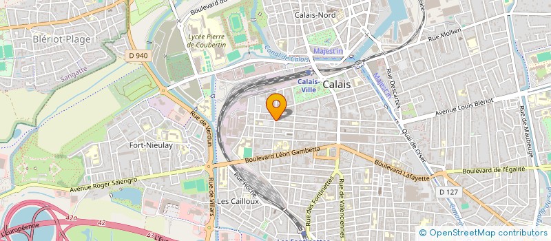 localisation de l'entreprise MADAME LAURENCE CONDETTE  CALAIS