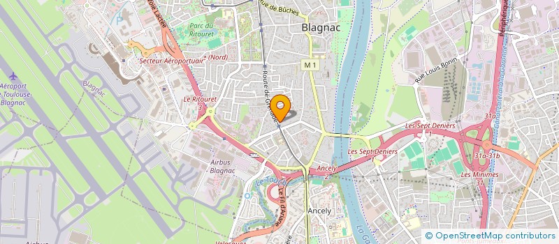 localisation de l'entreprise MADAME LAURENCE CONDETTE  BLAGNAC