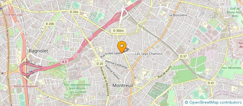localisation de l'entreprise MADAME LAURENCE CONSTANTIN à MONTREUIL