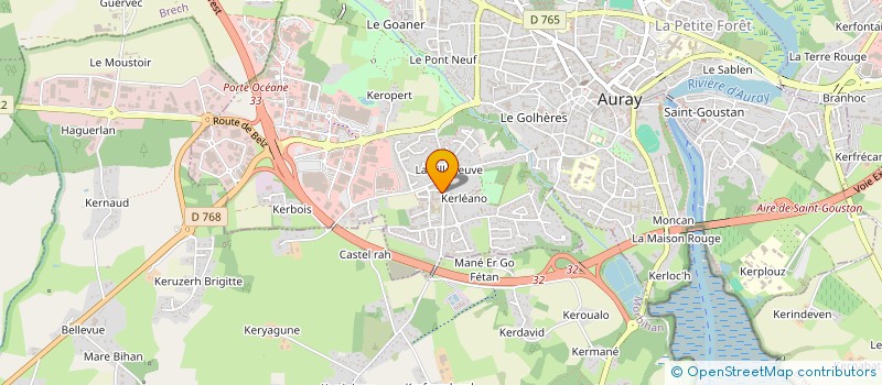 localisation de l'entreprise MADAME LAURENCE CORNILLEAU à AURAY