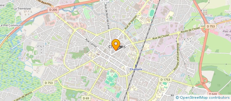 localisation de l'entreprise MADAME LAURENCE CORNUDET à CHALLANS