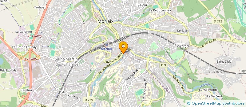 localisation de l'entreprise MADAME LAURENCE COSQUER à MORLAIX