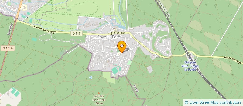 localisation de l'entreprise MADAME LAURENCE COTEL  COYE-LA-FORET