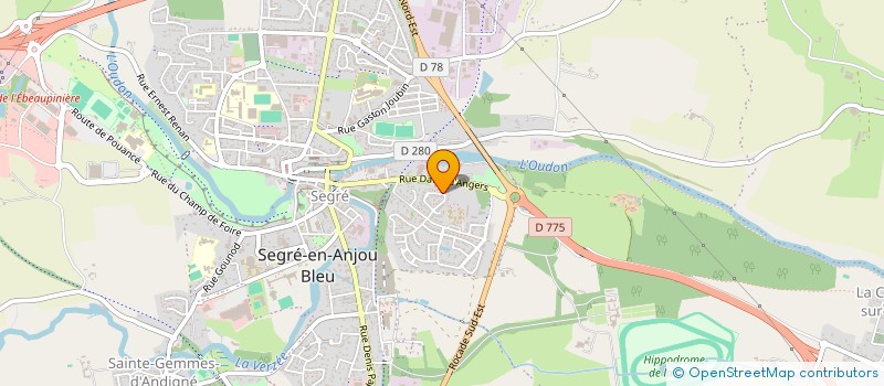 localisation de l'entreprise MADAME LAURENCE COUE  SEGRE-EN-ANJOU BLEU