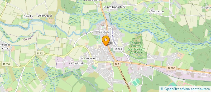 localisation de l'entreprise MADAME LAURENCE COURBE  LESSAY