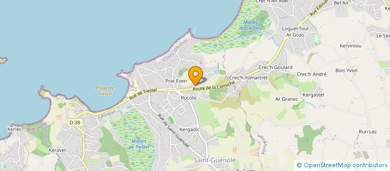 localisation de l'entreprise MADAME LAURENCE COURIEUX  TREVOU-TREGUIGNEC