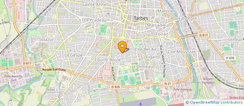 localisation de l'entreprise MADAME LAURENCE COURTADE  TARBES