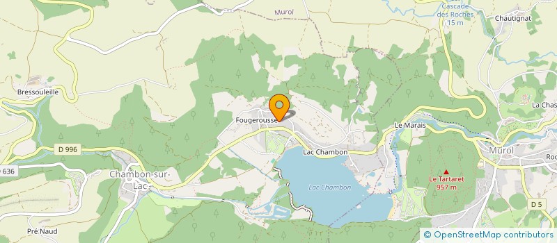 localisation de l'entreprise MADAME LAURENCE CREGUT  CHAMBON-SUR-LAC