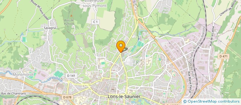 localisation de l'entreprise MADAME LAURENCE CRENN à LONS-LE-SAUNIER