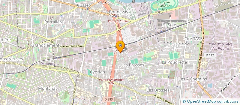 localisation de l'entreprise MADAME LAURENCE CRETON  VILLEURBANNE