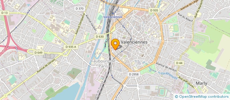 localisation de l'entreprise MADAME LAURENCE CRISEAU à VALENCIENNES