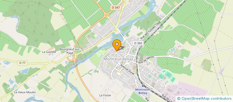 localisation de l'entreprise MADAME LAURENCE CUDELL  MONTREUIL-BELLAY