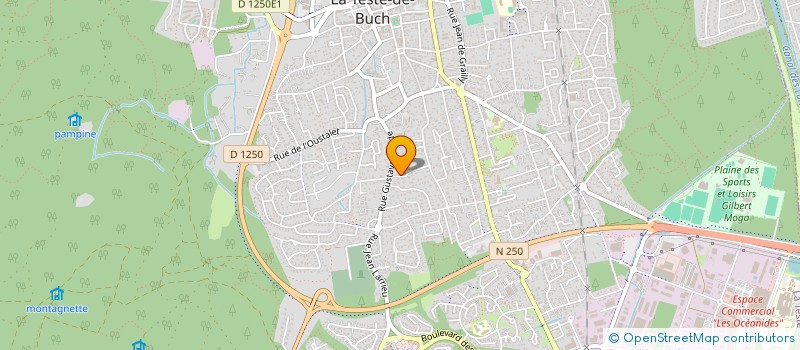 localisation de l'entreprise MADAME LAURENCE DACQUET à LA TESTE-DE-BUCH