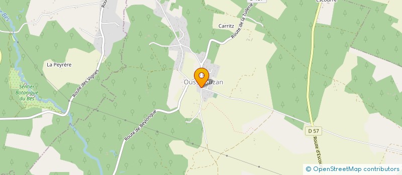 localisation de l'entreprise MADAME LAURENCE DARGELOS  OUSSE-SUZAN