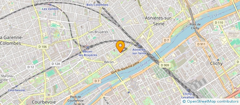 localisation de l'entreprise MADAME LAURENCE DARRAS à COURBEVOIE