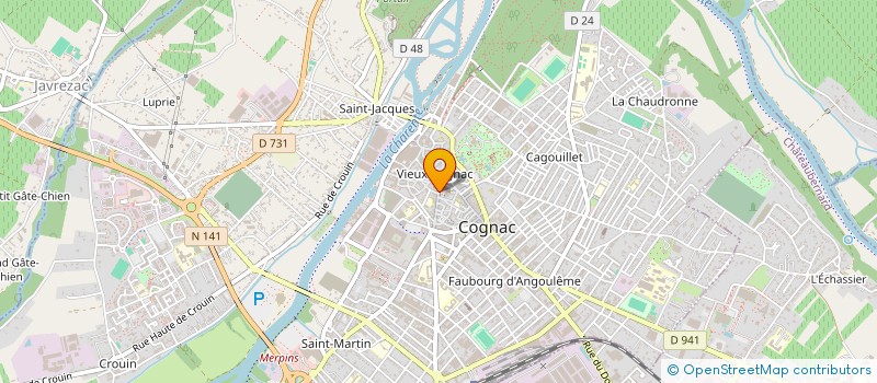 localisation de l'entreprise MADAME LAURENCE DATTEE à COGNAC