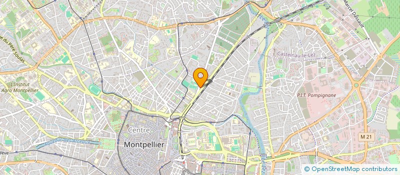 localisation de l'entreprise MADAME LAURENCE DAVID à MONTPELLIER