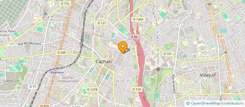 localisation de l'entreprise MADAME LAURENCE DE BAUCHE  CACHAN