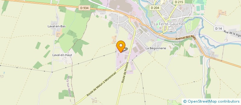 localisation de l'entreprise MADAME LAURENCE DE COCQ  LA FERTE-GAUCHER